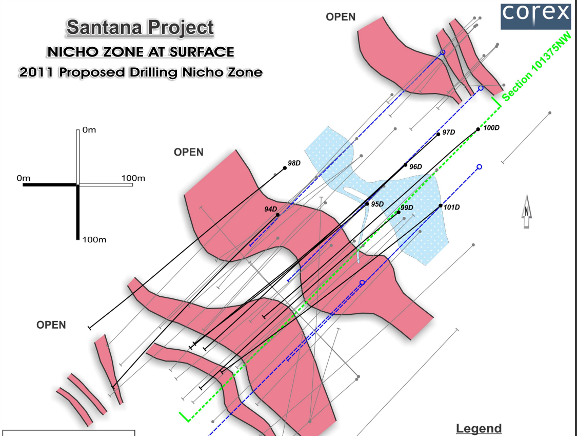 Zone Drill Hole Intersections
